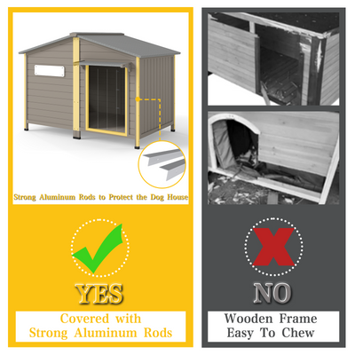 XL  Dog House  Chew-Proof Metal - PET57