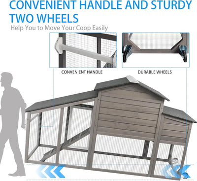 Nesting box with lift-up lid for easy egg collection
