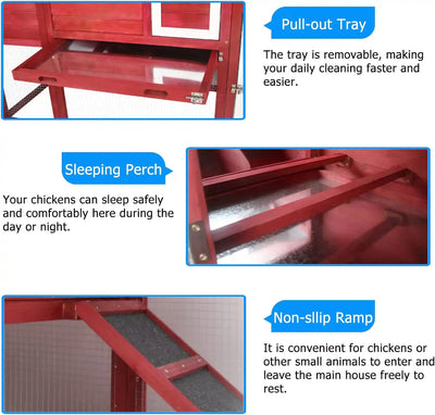 Nesting box with lift-up lid for easy egg collection