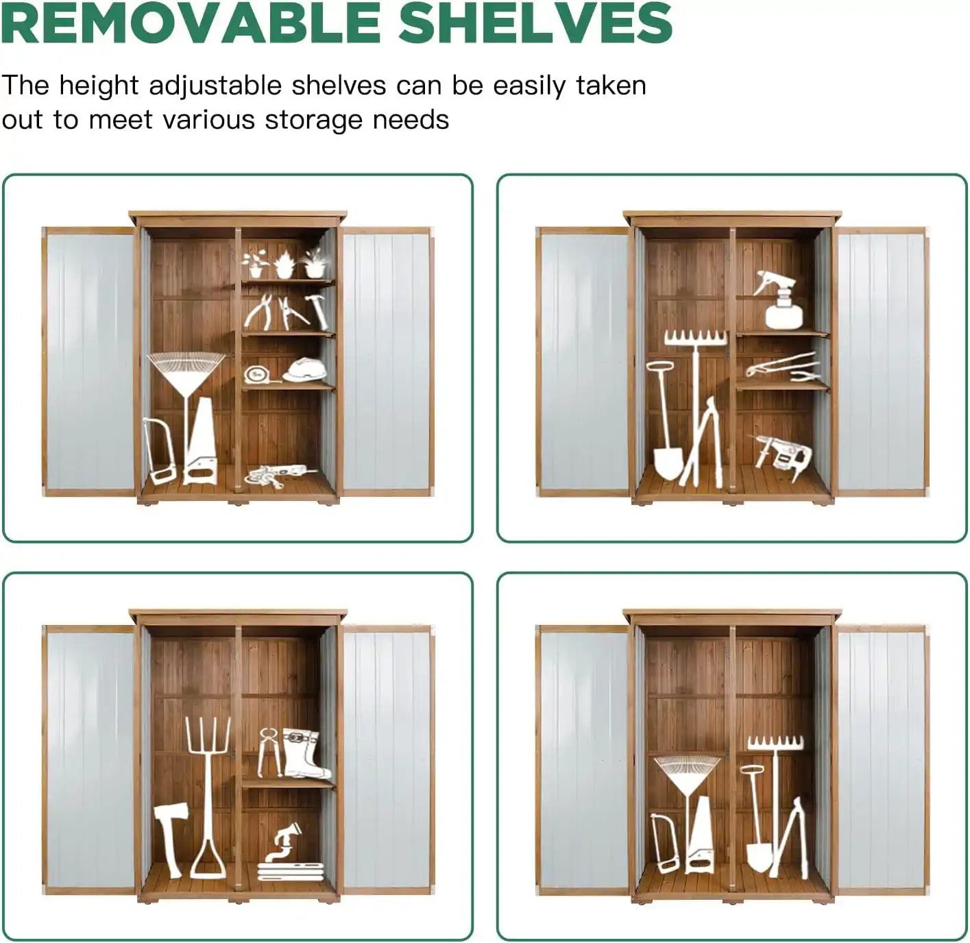 Lockable door design for secure outdoor storage