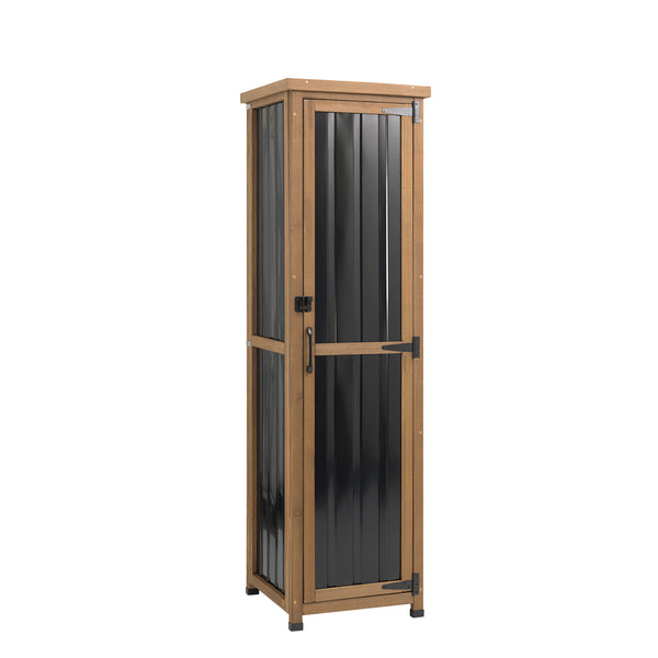 Narrow (62 ″ Tall) Outdoor Storage Cabinet with Stainless Steel Top - GF36