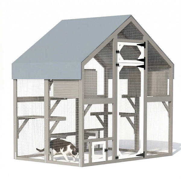 large multi level platforms catio