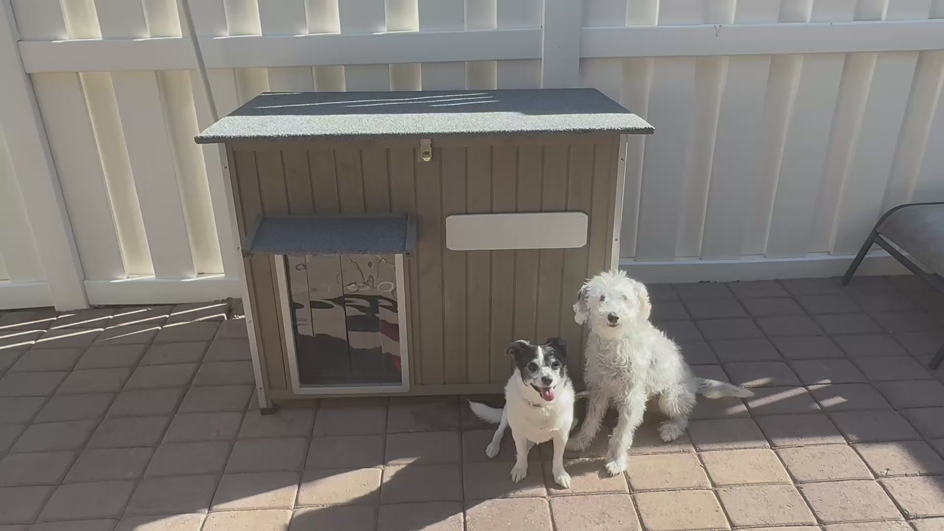 Outdoor Dog Shelter for Dogs | Weather-Resistant Wood – Petscosset