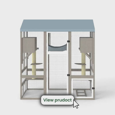 4-Story Large Catio Outdoor Enclosure with Waterproof Roof-PET90
