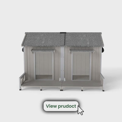 video of large outdoor dog house