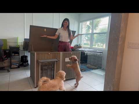 XL Dog House (55"L)- Chew-Proof Metal & Weatherproof-  220lbs Capacity - PET49